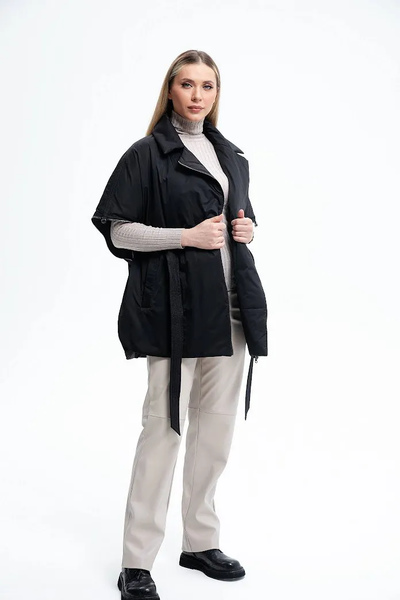 Жилет TUFFONI 7725106 ЧЕРНЫЙ/OVERSIZE